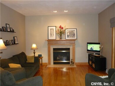 Family Room. Comfortable family room with gas fire