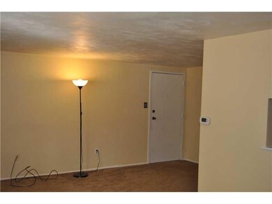 Living Room. The newer carpet and sunny wall color