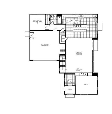 1st floor lay out is open w Den & main floor bedro