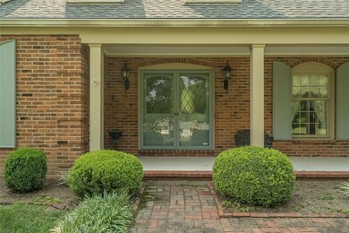 Close up of front double foors