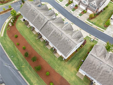 Aerial view of residential area