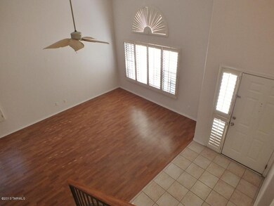Foyer & living room seen from stairs