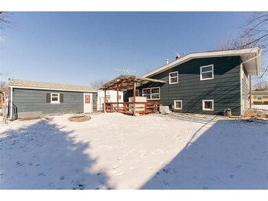Very large yard with covered deck fully fenced