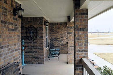 Covered Front Porch Sitting Area