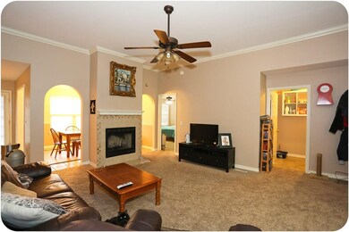 Arched doorways, crown molding throughout the home, neutral and move in ready.