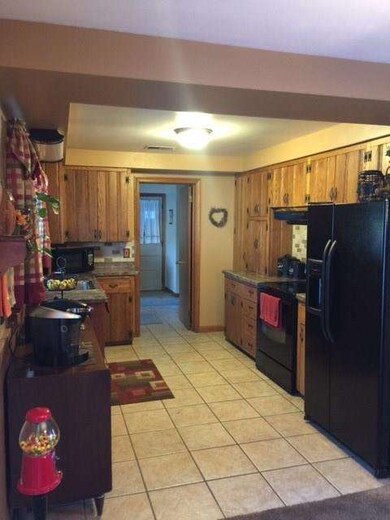 Kitchen opens into the dining room