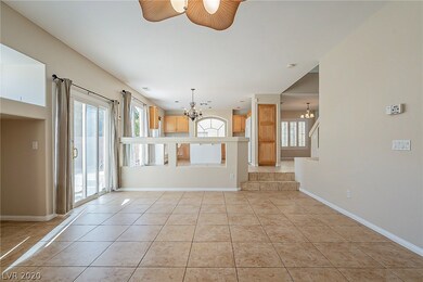 View of Family Room into Kitchen