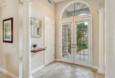 Beautiful French door entry