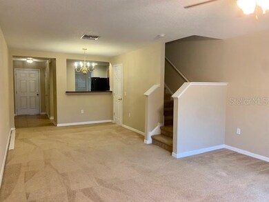 Looking from the living area into the dining area.