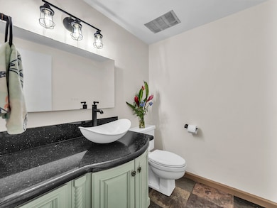 Updated powder room. All the units wall have been recently painted.