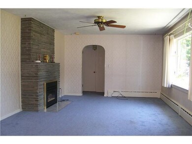Living Room. Spacious living room with gas firepla
