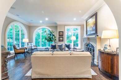 The arched doorways and windows set the tone.