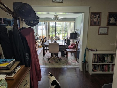 Large entry hall and dining room