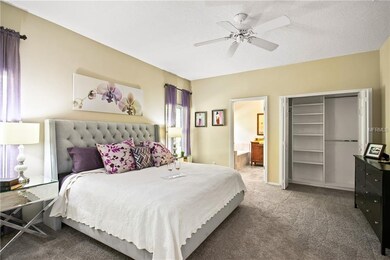 Master Bedroom with 2 custom closets.