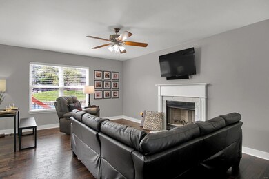 LIVING AREA WITH WB FIREPLACE AND WIRED FOR YOUR FLAT SCREEN TV
