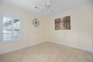 Carpeted 2nd bedroom.