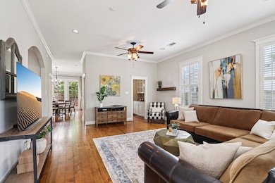 Step inside to a sun-filled family room where ligh