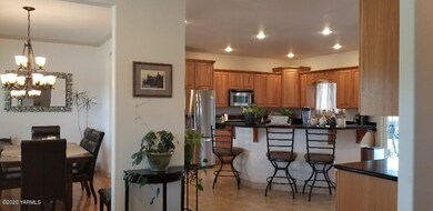 Foyer into kitchen & dining room