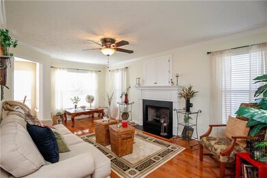 This house is located at the end of a cul-de-sac in a private, friendly neighborhood.