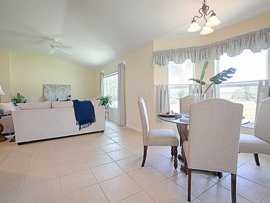 Bay Window in Dinette Gives Extra Space.
