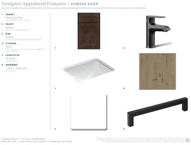 Powder room finishes