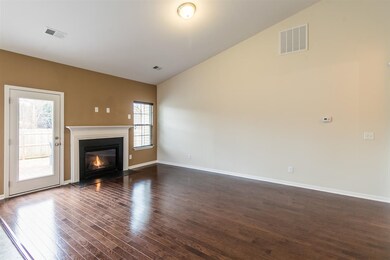 Gas logs in living room