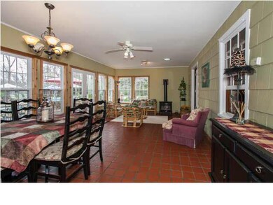 The sunroom has recently been added with all new s