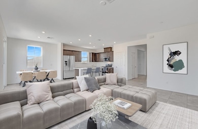 Spring Living Room and Kitchen