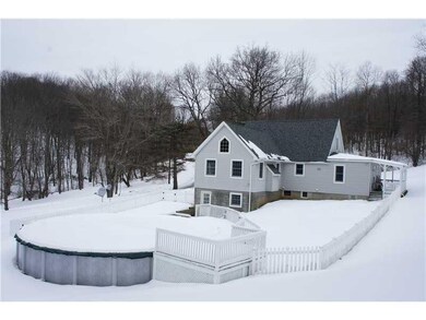 Exterior Back. There is a 30  Round 5  Deep pool t