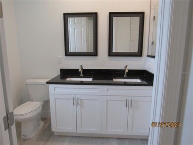 Master Bedroom Double Zinc Vanity.