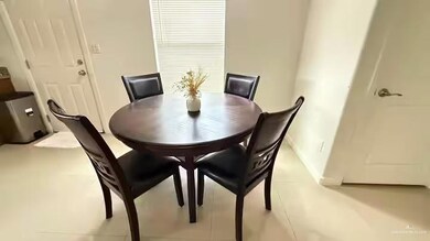 Dining room with baseboards