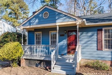 Covered front porch