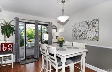 Dining room with a great view of your private back