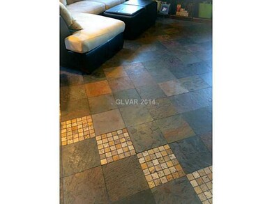 Great Room. Slate Flooring with inlay tile