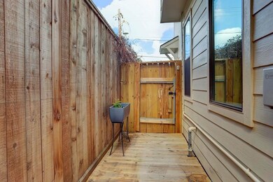 Patio outside first floor bedroom