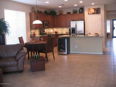 From family room to kitchen