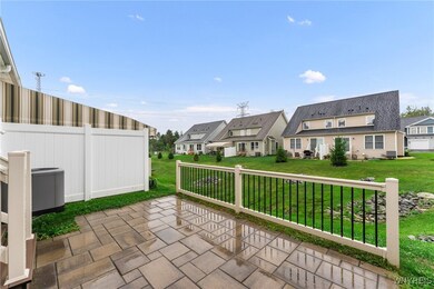 Rear patio with tons of privacy