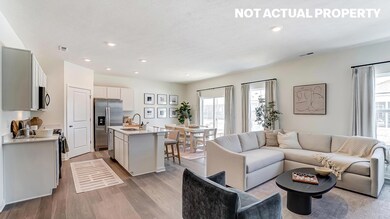 great room and kitchen