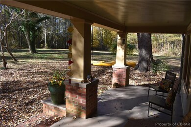 View from porch onto front yard.  Peaceful, protec