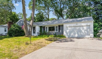 Driveway and two-car garage