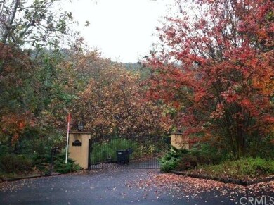 Gorgeous gated entrance to the parcel serves the h