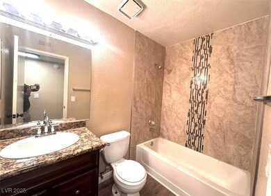 Full bathroom featuring vanity, bathing tub / show