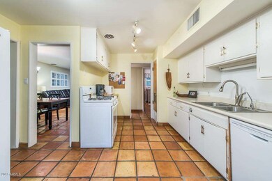 View to Kitchen From Back Doors