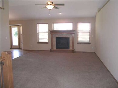 View of the large living room from the entry.