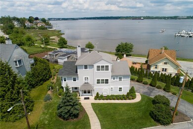 Hilltop location and three levels of living sited