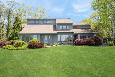 This 1987 contemporary is set on 1.84 acres.