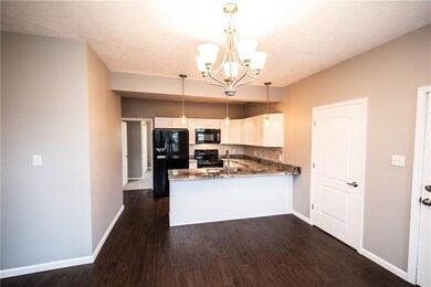 Open concept kitchen.