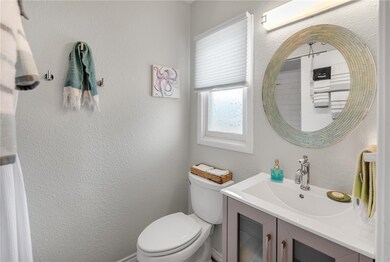 First floor bath area, with a spacious shower.