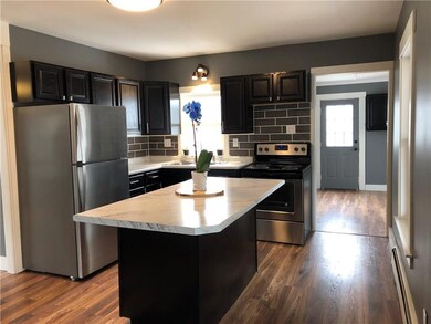 Kitchen with new appliances.