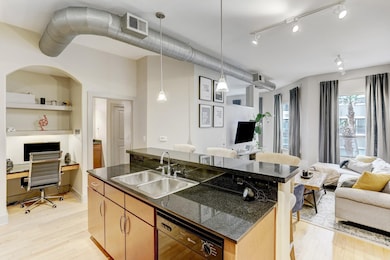 Open floorplan with chef's kitchen connected to living space. Perfect for entertaining.